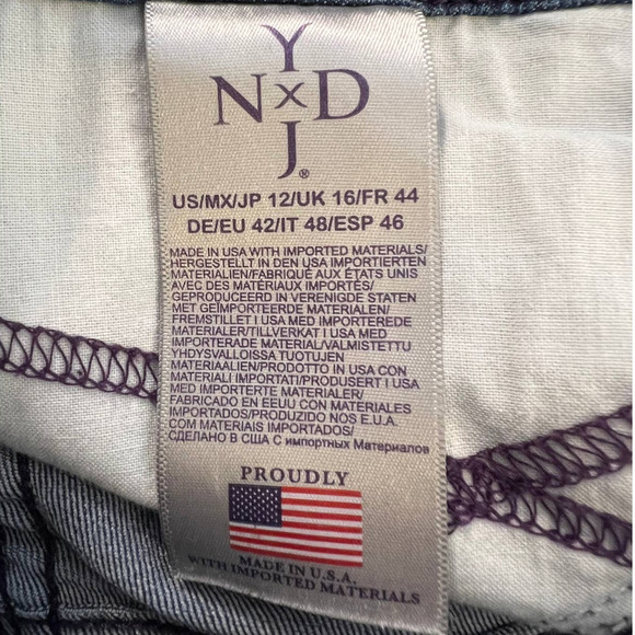 NYDJ Marilyn Straight Jean Medium Wash Size 12 - Picture 5 of 6